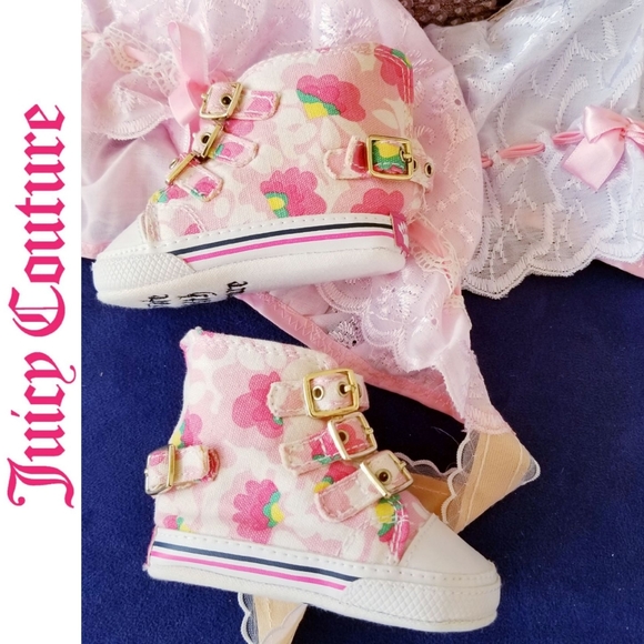 Juicy Couture Other - ADORABLE! Juicy Couture Baby High Tops Sneakers